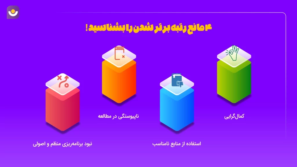 4 مانع رتبه برتر شدن 