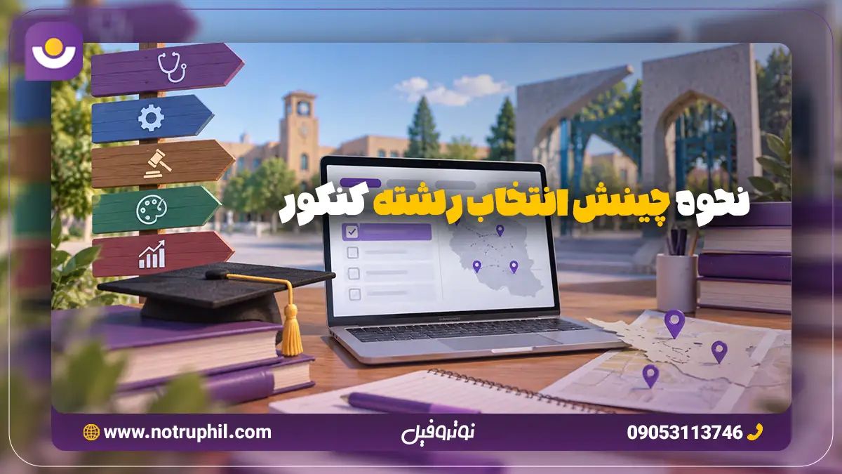نحوه چینش انتخاب رشته کنکور