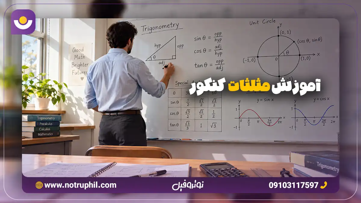 آموزش مثلثات کنکور از صفر تا صد