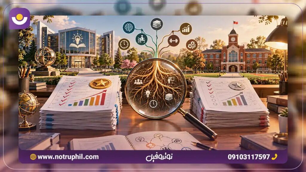 تحلیل ریشه ای اختلاف نمره بین مدرسه تیزهوشان و مدرسه عادی